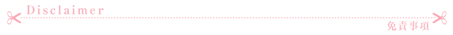 免責事項